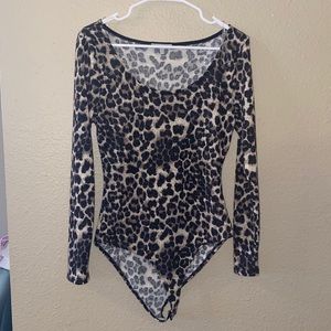 Fierce long sleeve cheetah bodysuit